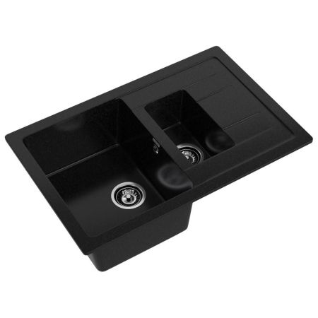Кухонная мойка GranFest QUADRO 775KL, черный, артикул Q-775KL черный