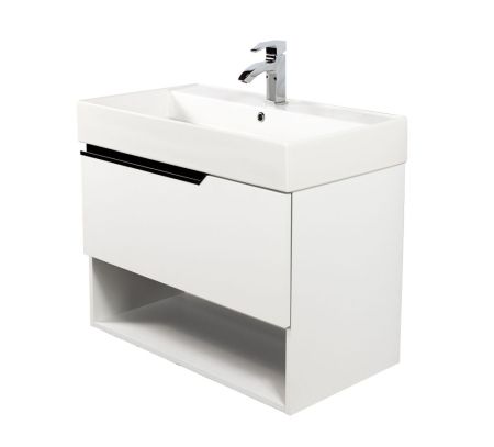 Комплект мебели Visobath Eleven, 1000 мм левый, цвет белый матовый лак (B-Ada), артикул 85606/B-Ada/EL