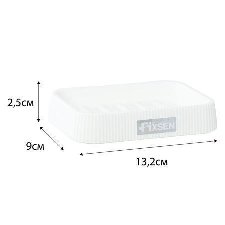 Мыльница FIXSEN WHITE WOOD FX-402-4, белый, артикул FX-402-4