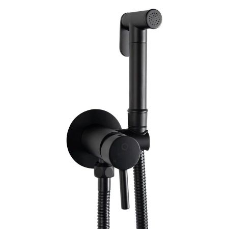 Гигиенический душ со смесителем встраиваемый FILARETE Roun FL100BL, черный