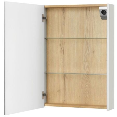 Зеркальный шкаф Roca Up 60 ZRU9303015 L с подсветкой Белый глянец, артикул ZRU9303015