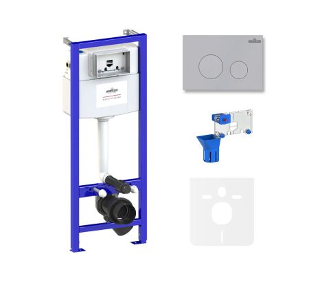 Комплект 5 в 1 инсталляции для подвесного унитаза Lavinia Boho Relfix 77010036, артикул 77010036