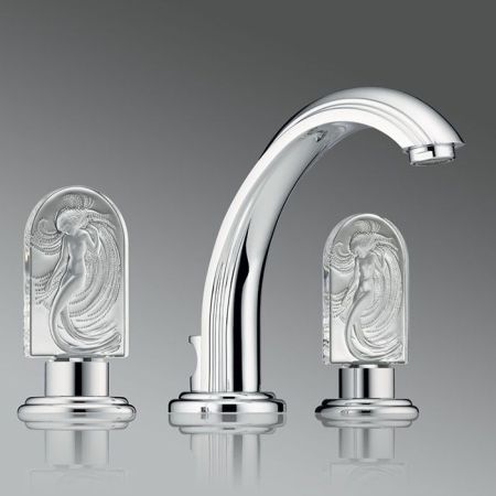 THG NAIADE Смеситель для раковины на 3 отверстия, с донным клапаном, цвет хром