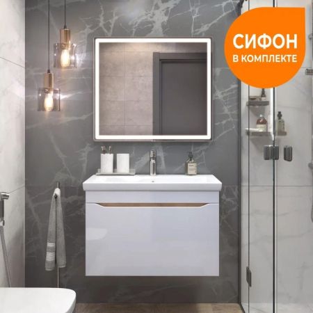 Тумба под раковину подвесная VIGO Grani 166 дуб золотой, 80 см, артикул 166 дуб золотой