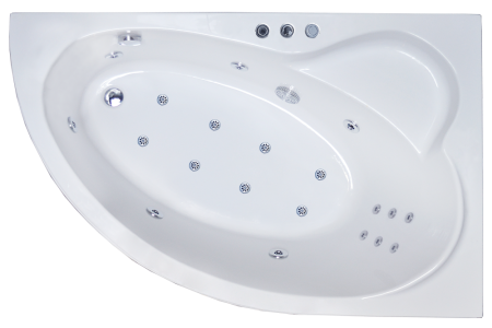 Гидромассажная ванна Royal Bath  ALPINE DE LUXE 170x100x58R, артикул RB819102DL-R
