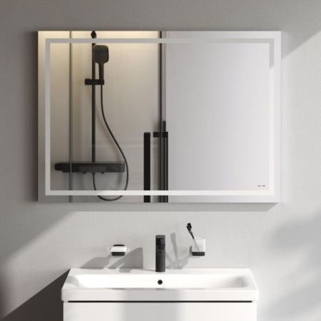 M91AMOX1001WG Универсальное зеркало настенное с контурной LED-подсветкой, 100 см M91AMOX1001WG Универсальное зеркало настенное с контурной LED-подсветкой, 100 см