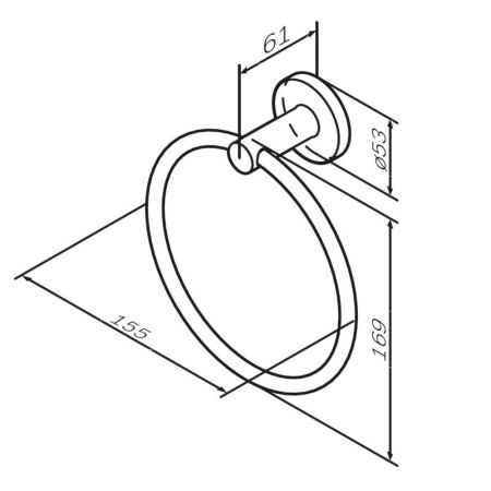 A85A34444 X-Joy, Кольцо для полотенец, роз. золото, артикул A85A34444