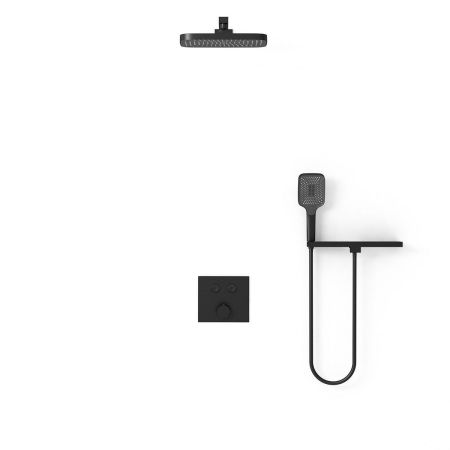 Душевой комплект VSFW-4211RMB встраиваемый, 2 режима, черный, артикул VSFW-4211RMB