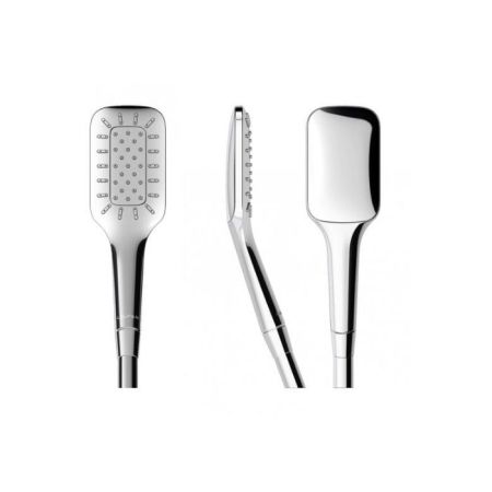 Ручной душ, Laufen, MYCITY120, размер душевого диска, мм-120*87, форма-прямоугольная, количество режимов-3, тип струи-дождь, массаж, дождь и массаж, материал-латунь, цвет-хром/белый