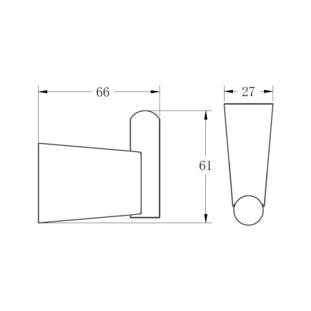 Крючок для ванной комнаты BELZ B91105-1, хром