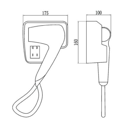 Настенный фен Savol S-CF8629, белый, артикул S-CF8629