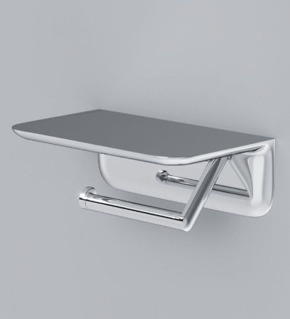 A30341500 Sensation, Держатель для туалетной бумаги с полкой, хром, шт, артикул A30341500