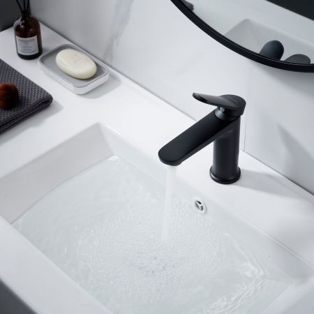 Смеситель для раковины Shevanik S4301H, черный, артикул S4301H