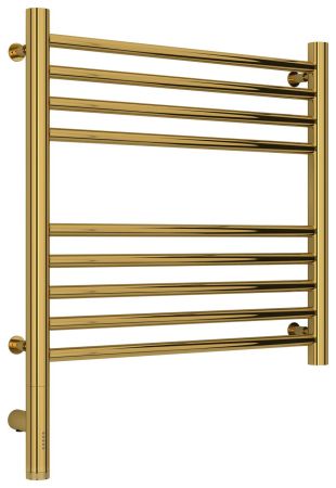 Полотенцесушитель электрический "БОГЕМА 3.0" прямая 500х500 / МЭМ левый (Золото), артикул 03-5804-5050