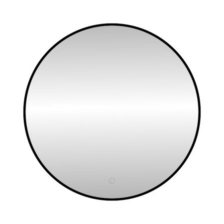 Зеркало с подсветкой LED Fixsen FX-1080B круглое 80х80 см, черное, артикул FX-1080B