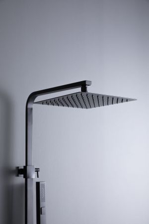 Душевая стойка Allen Brau Infinity 5.21029-31 черный матовый, артикул 5.21029-31