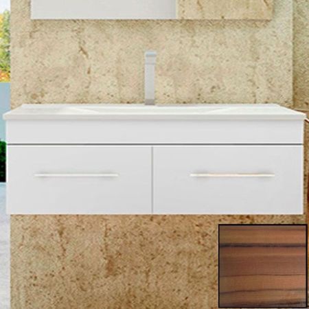 Тумба с раковиной SanVit Квадро Lux 100 kkvad100 с фактурой под дерево подвесная Зебрано, артикул kkvad100