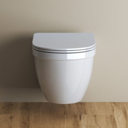 Унитаз подвесной безободковый с сиденьем BELBAGNO LOTO, артикул BB070CHR/SC