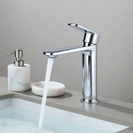 Смеситель Lemark Melior для раковины средний (LMF-1014B-C), артикул LMF-1014B-C