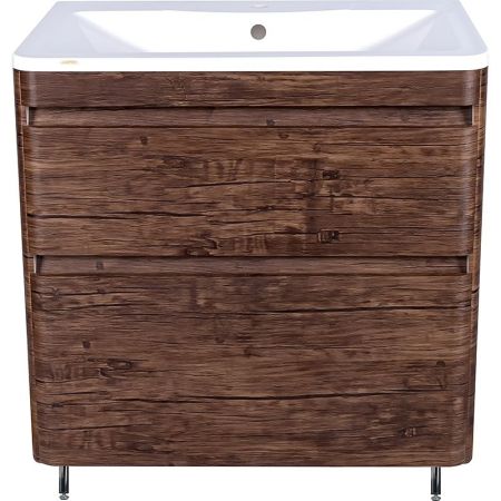 Тумба напольная "Атлантика 80", Люкс старое дерево, PLUS