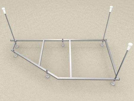 Сборный каркас к ванне Дива 170 (шпильки) универсальный, артикул KAR-0000026