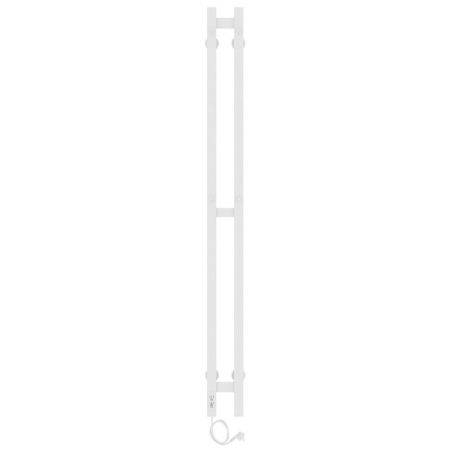 Полотенцесушитель электро "Прайм ЧК 80х1200 ДУЭТ", белый муар, левый, артикул 73207361