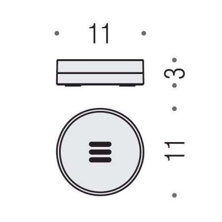 Colombo Nordic  Мыльница настольная, , цвет: хром/белый, артикул B5240.CR-CBO