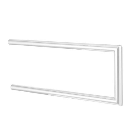 3SC Guy Полотенцедержатель двойной, неповоротный, плечо 30см,цвет: белый матовый