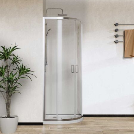 Душевые ограждения Vincea Душевой уголок City VSQ-5CT900CL, 900*900, хром, стекло прозрачное , , шт, артикул VSQ-5CT900CL