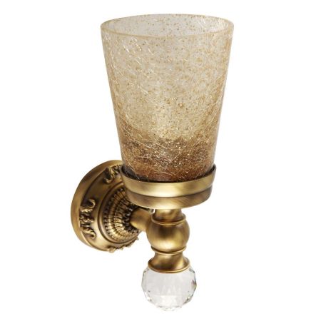 CRISTALIA Cтакан настенный, стекло/бронза/SWAROVSKI, артикул 16756