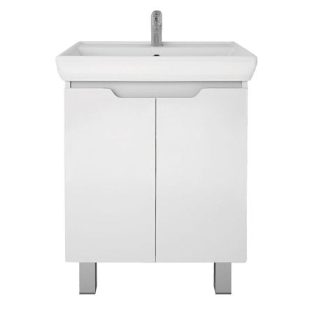 Тумба с раковиной подвесная Dreja Q Plus (D) 70 см, белый, артикул 99-1005-com