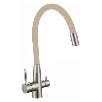 Смеситель для кухни с подключением к фильтру Fmark FS1062-L12, сатин