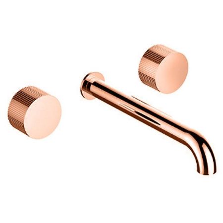 Stella Sirius Внешняя часть встраиваемого смесителя на 3 отв. цвет Copper satinato PVD