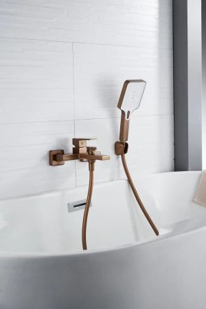 Смеситель для ванны Knotlor KN-22/RB, бронза, артикул KN-22/RB