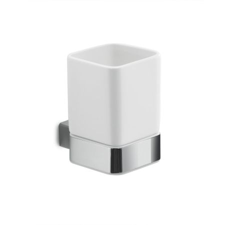 Gedy Spluga, настенный керамический стакан, цвет хром, артикул SG10(13)