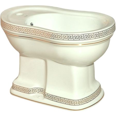 Биде Creavit Klasik KL500-00CB00E-XA00 Белое с декором, артикул KL500-00CB00E-XA00