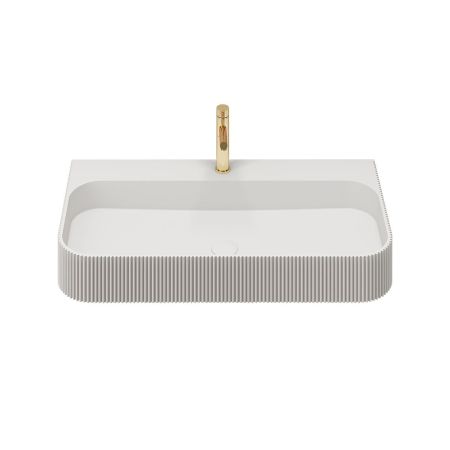 Раковина из искусственного камня Vincea VWB-6SG75MW, 750*460*120, подвесная, цвет белый матовый, артикул VWB-6SG75MW