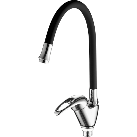 Смеситель для кухни с гибким изливом FASHUN A4403+A7250, хром/черный