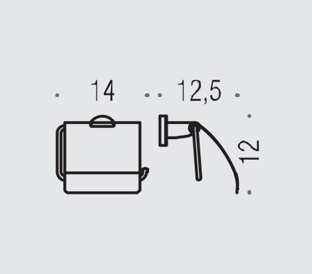 Colombo Basic Держатель для туалетной бумаги с крышкой, цвет: хром, артикул B2791.CR