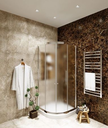 Душевой уголок Agger A01-090MCR 90x90 профиль Хром стекло матовое, артикул A01-090MCR