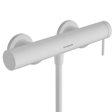 Смеситель для душа, Hansgrohe, Tecturis S, на 1 потребитель, тип открывания воды-однорычажный, тип регулирования воды-керамический картридж, монтаж-настенный, отверстия для монтажа-2, шланговое соединение DN15, цвет-белый матовый, артикул 73622700