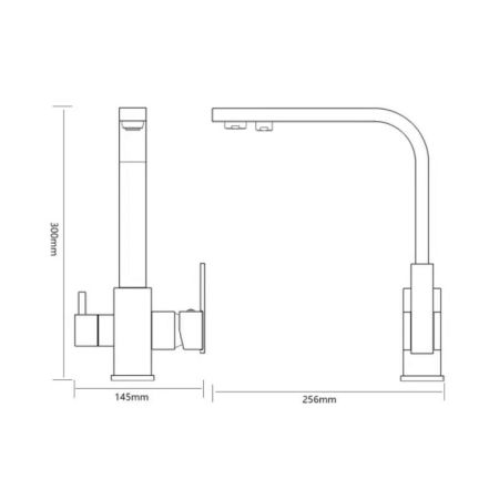 Смеситель для кухни с подключением к фильтру Savol S-L1807, хром, артикул S-L1807