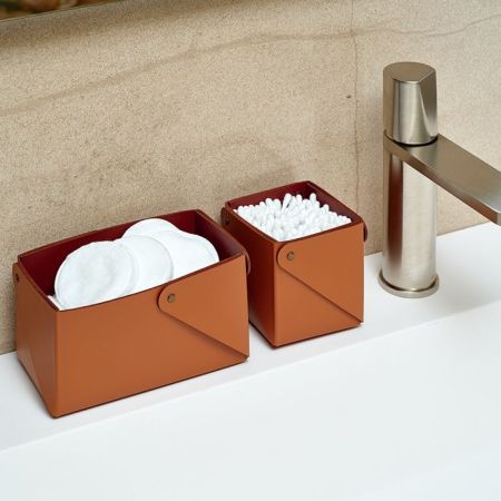 ADJ Стаканчик, 8x8xH10,5 см., цвет: коньяк/бордо, артикул 0104.09/30