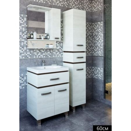 Шкаф пенал Sanflor Техас 32 L С0000001976 Венге Орегон, артикул С0000001976