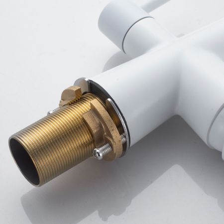 Смеситель для кухни с подключением фильтра Shevanik S528C, белый