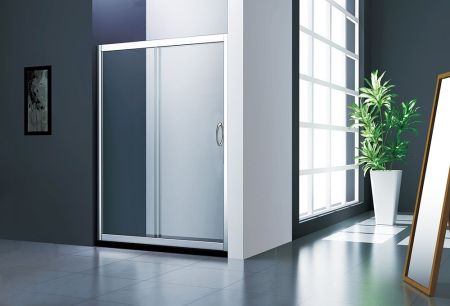 Душевая дверь Vianno 110x185 стекло прозрачное профиль хром VN46HS-110-01-C5, артикул VN46HS-110-01-C5