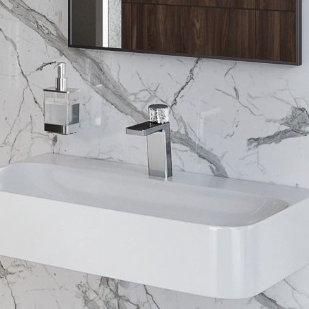 Смеситель для умывальника EXCELLENT Krotos AREX.8001CR (хром), артикул AREX.8001CR