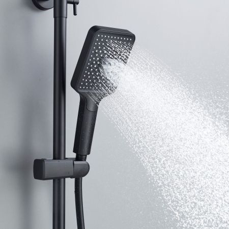 Душевая система Shevanik S4536H, черный, артикул S4536H