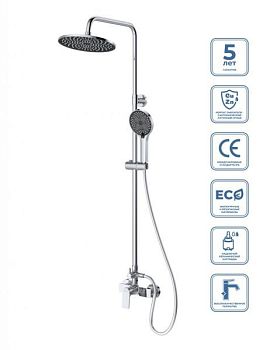 MARINO Душевая стойка со смесителем, хром MARINO-DOCM-CRM