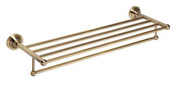 Полка с полотенцедержателем Retro 665x120x225мм, бронза